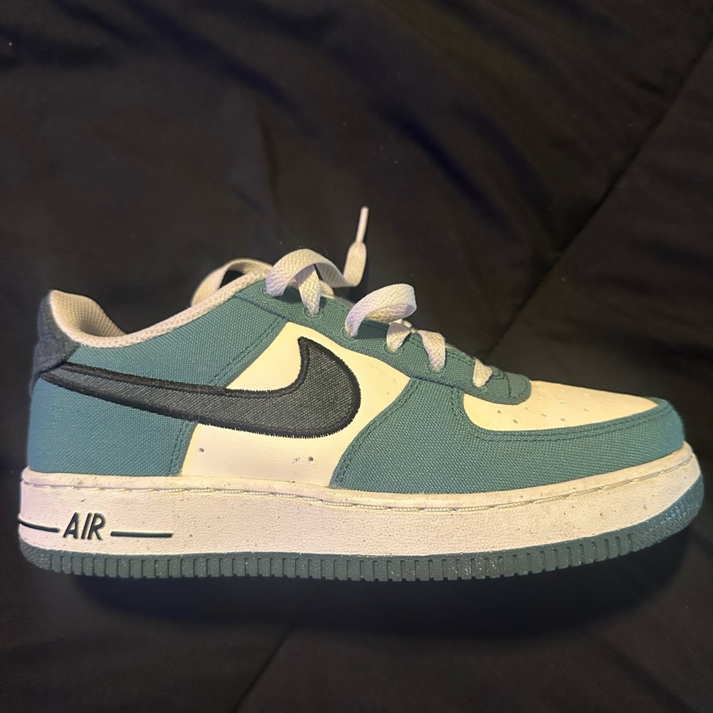 Kids Teal and White Sneakers